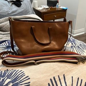 The famous Madewell zip-top Transport Tote, with additional strap!